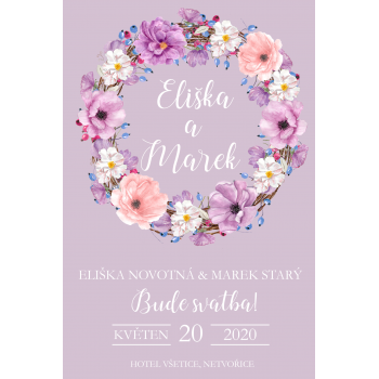 Svatební oznámení VIOLET
