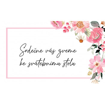 Svatební oznámení PINKY