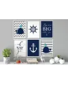 Plakáty LITTLE SAILOR do dětského pokojíčku | sada 6 ks
