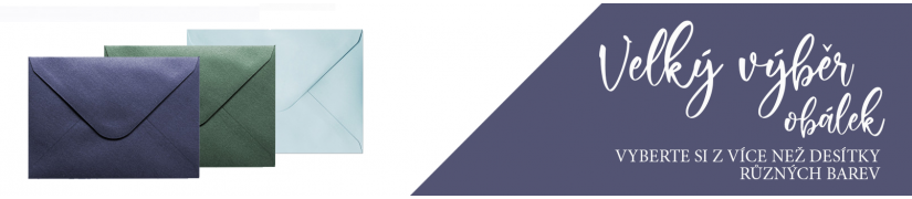 Obálky | svatební obálky | kraftové | barevné