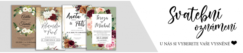 Svatební oznámení na míru – elegantní, přírodní i moderní | Czech Print Design