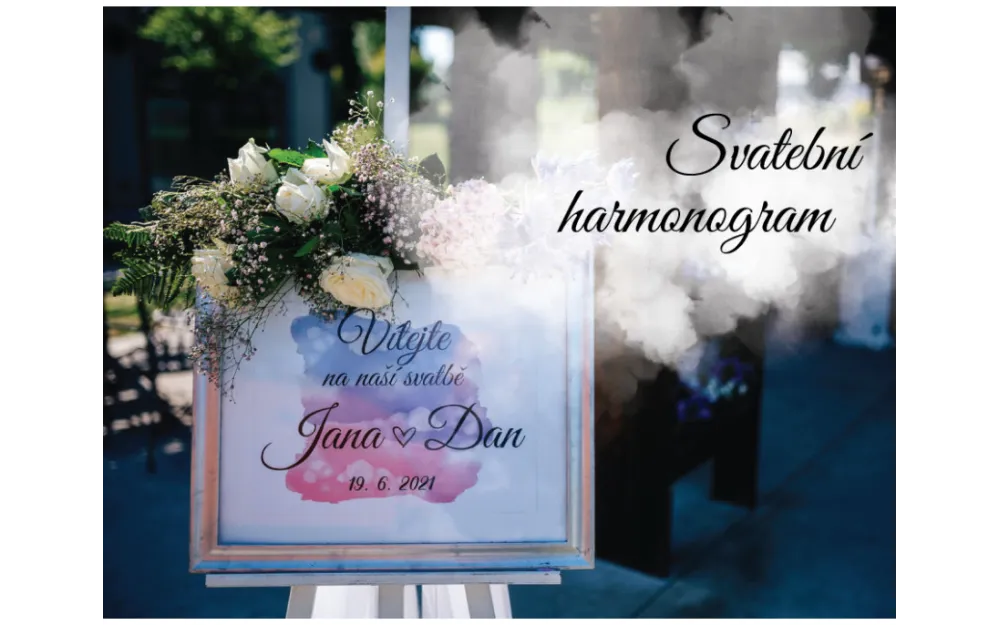 Harmonogram svatebního dne a jak na něj